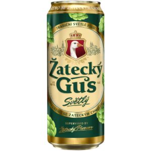 Пиво Zatecky Gus светлое ж/б, 0.45л